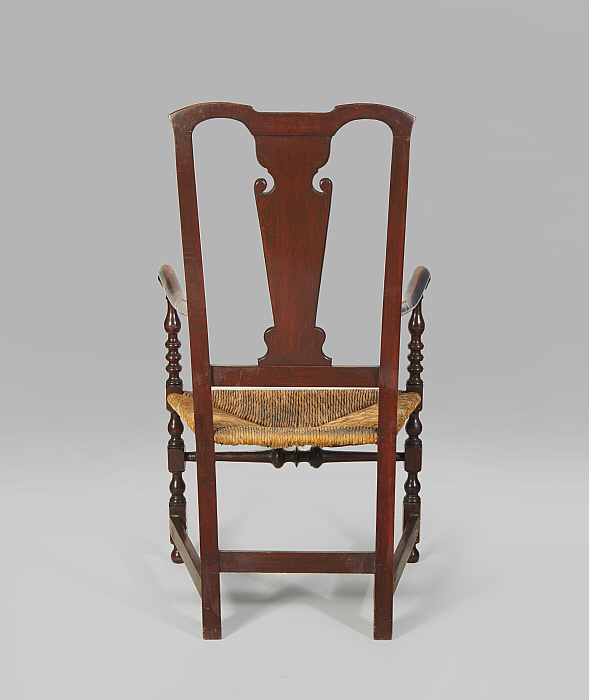 Queen Anne Transitional Armchair Slider Image 4